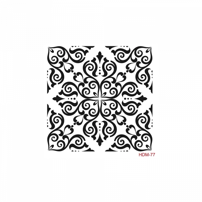 HOME DECOR MİNİ STENCIL HDM-77 25X25