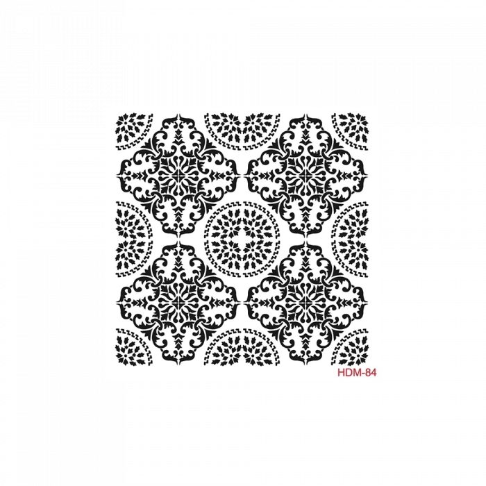 HOME DECOR MİNİ STENCIL HDM-84 25X25