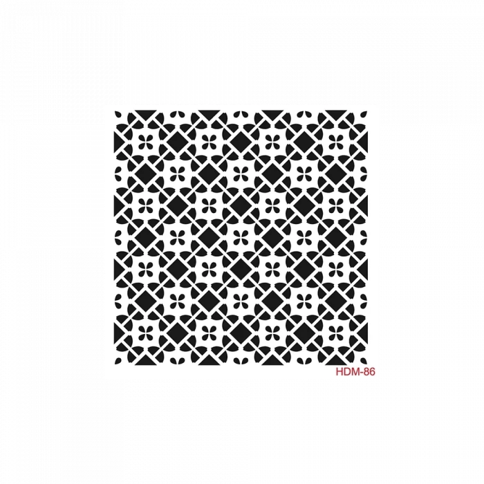 HOME DECOR MİNİ STENCIL HDM-86 25X25
