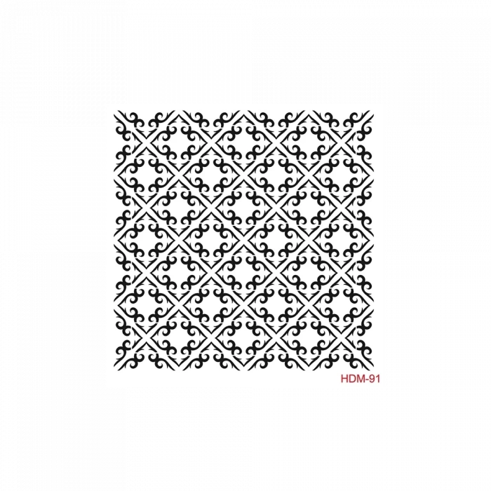 HOME DECOR MİNİ STENCIL HDM-91 25X25
