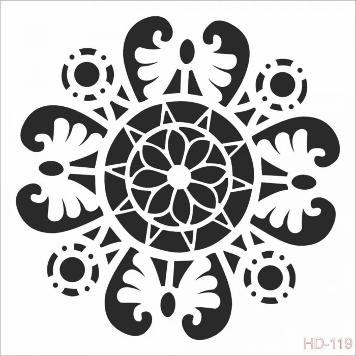 HOME DECOR STENCIL HD-119 45X45