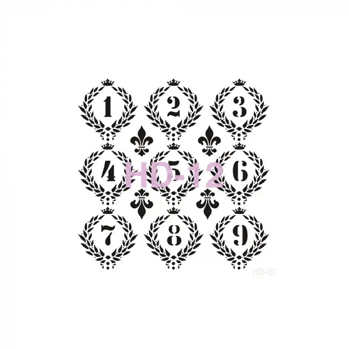 HOME DECOR STENCIL HD-12 45X45