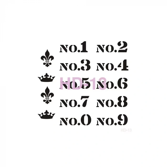 HOME DECOR STENCIL HD-13 45X45