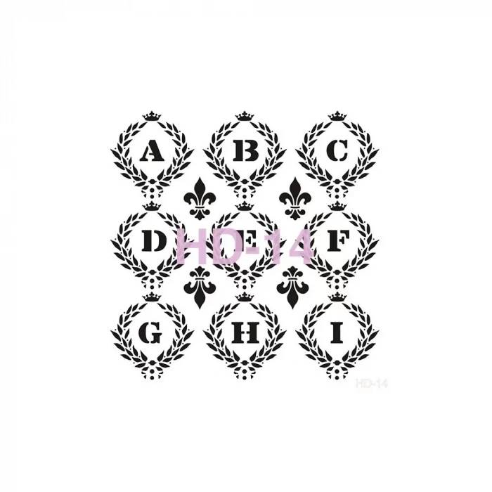 HOME DECOR STENCIL HD-14 45X45
