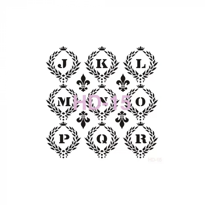 HOME DECOR STENCIL HD-15 45X45