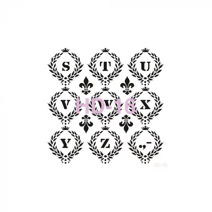 HOME DECOR STENCIL HD-16 45X45