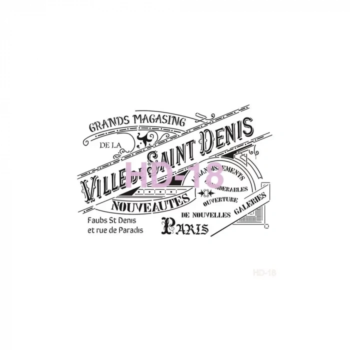 HOME DECOR STENCIL HD-18 45X45