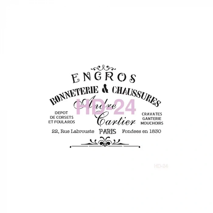 HOME DECOR STENCIL HD-24 45X45