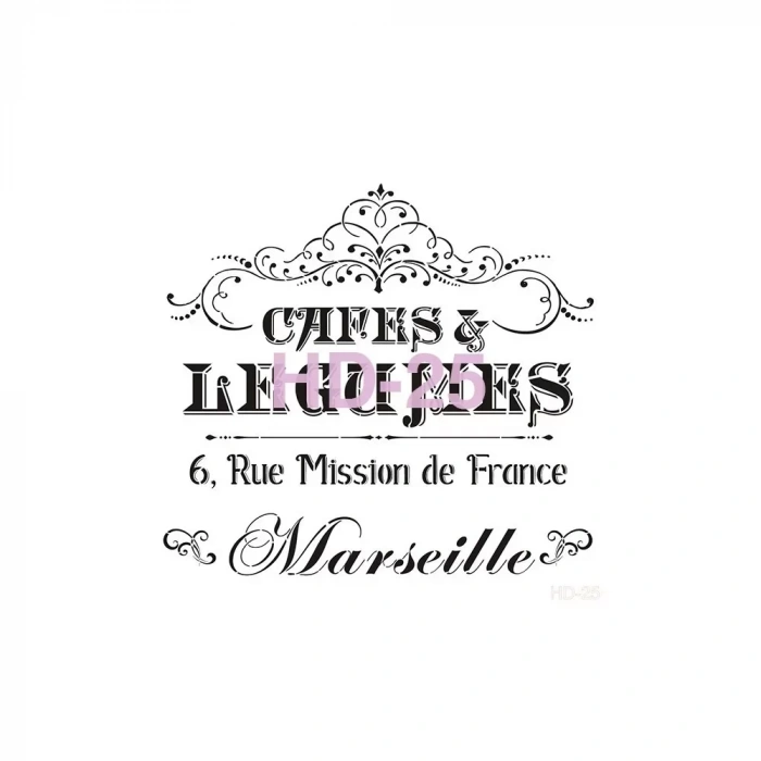 HOME DECOR STENCIL HD-25 45X45