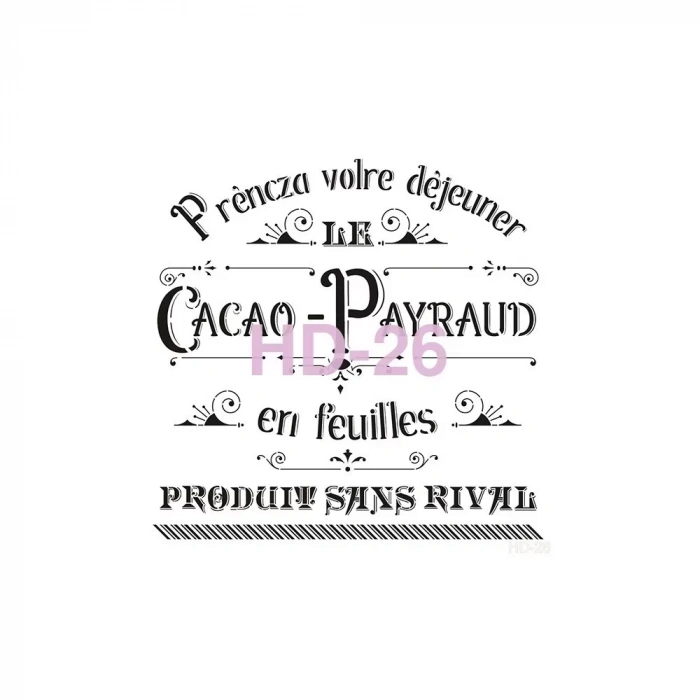 HOME DECOR STENCIL HD-26 45X45