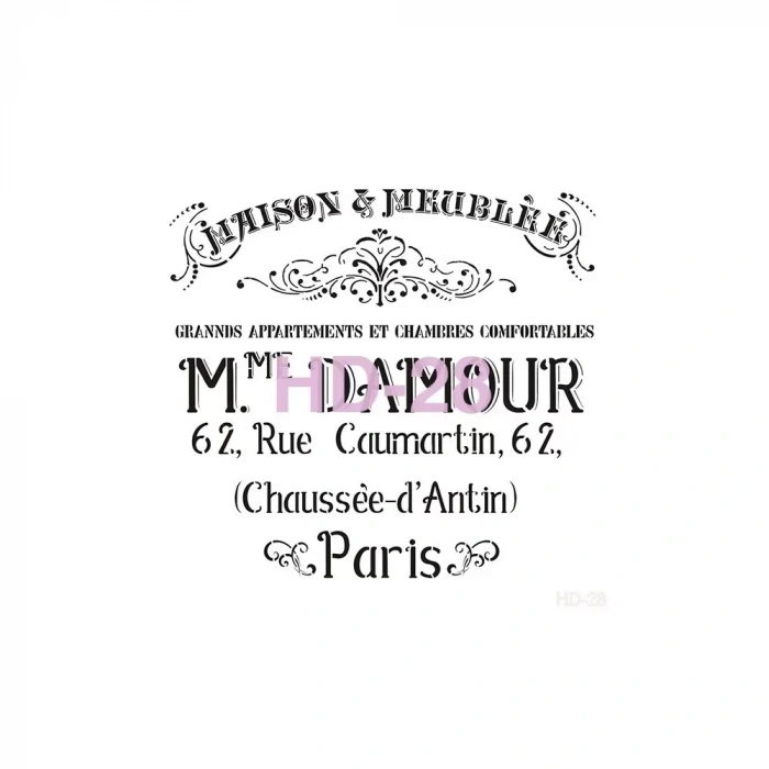 HOME DECOR STENCIL HD-28 45X45