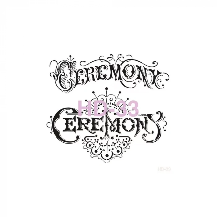 HOME DECOR STENCIL HD-33 45X45