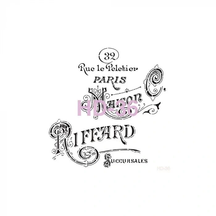 HOME DECOR STENCIL HD-36 45X45