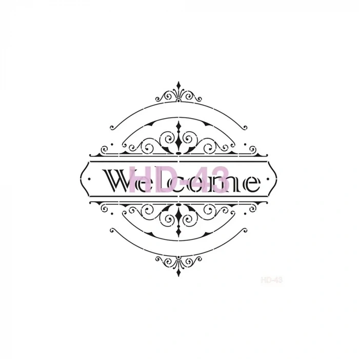 HOME DECOR STENCIL HD-43 45X45