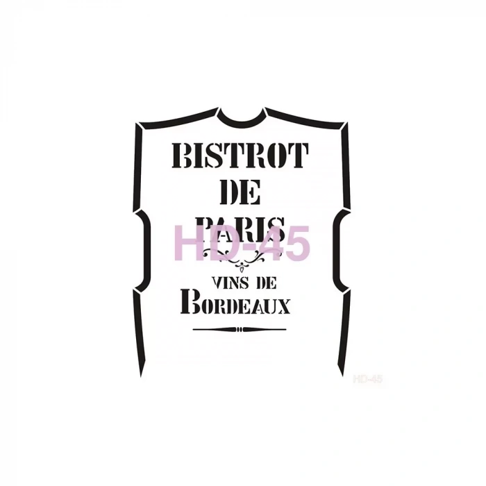 HOME DECOR STENCIL HD-45 45X45