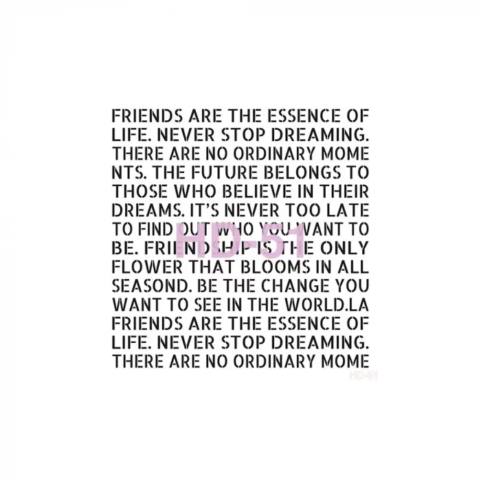 HOME DECOR STENCIL HD-51 45X45