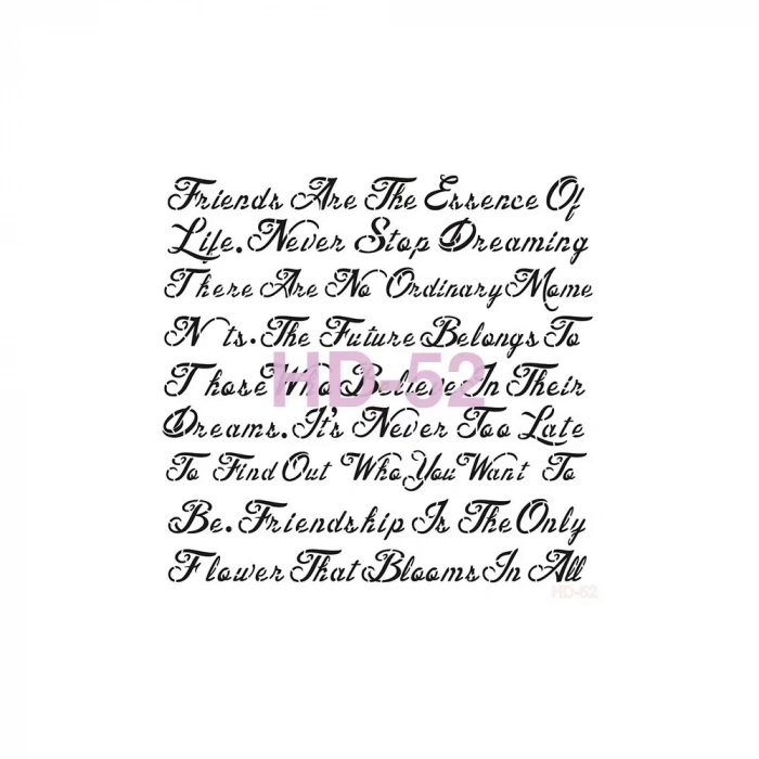 HOME DECOR STENCIL HD-52 45X45