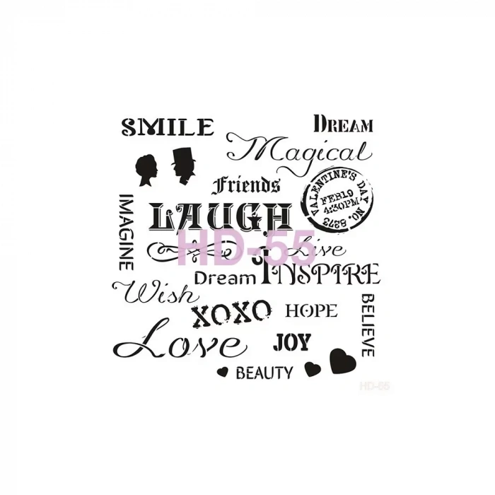 HOME DECOR STENCIL HD-55 45X45