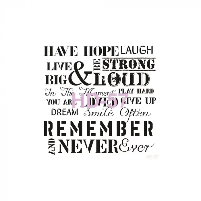 HOME DECOR STENCIL HD-57 45X45