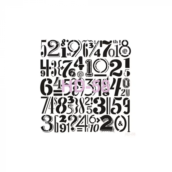 HOME DECOR STENCIL HD-58 45X45