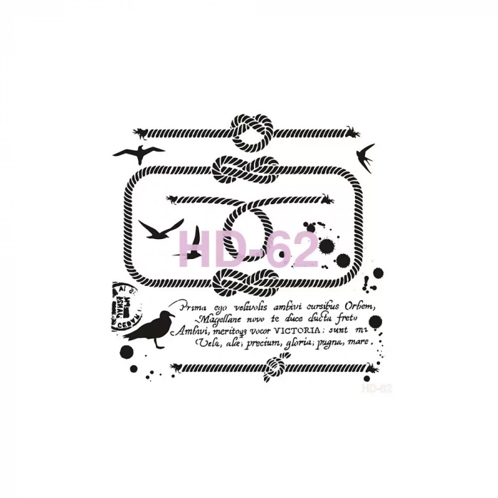 HOME DECOR STENCIL HD-62 45X45