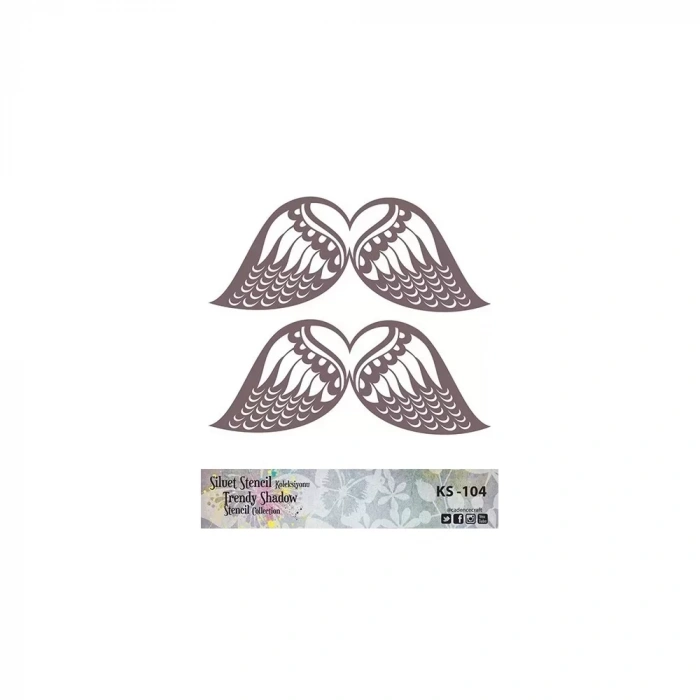 KS SERİSİ SİLUET STENCIL ( KENARSIZ ) KS104 25X25