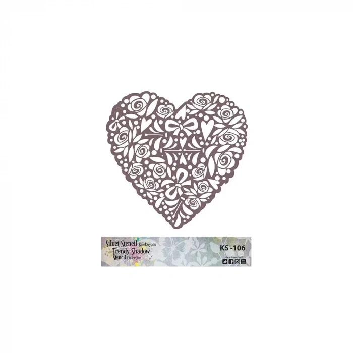 KS SERİSİ SİLUET STENCIL ( KENARSIZ ) KS106 25X25