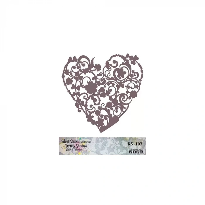 KS SERİSİ SİLUET STENCIL ( KENARSIZ ) KS107 25X25