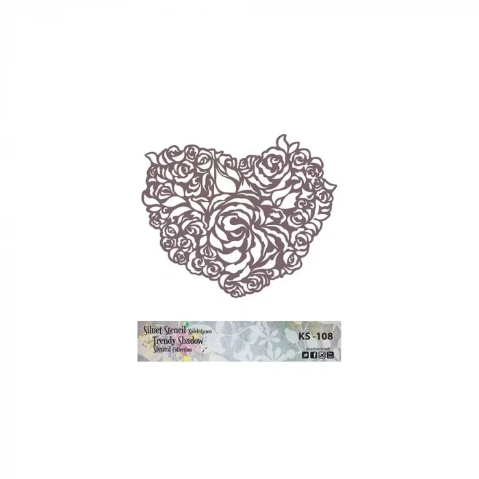 KS SERİSİ SİLUET STENCIL ( KENARSIZ ) KS108 25X25