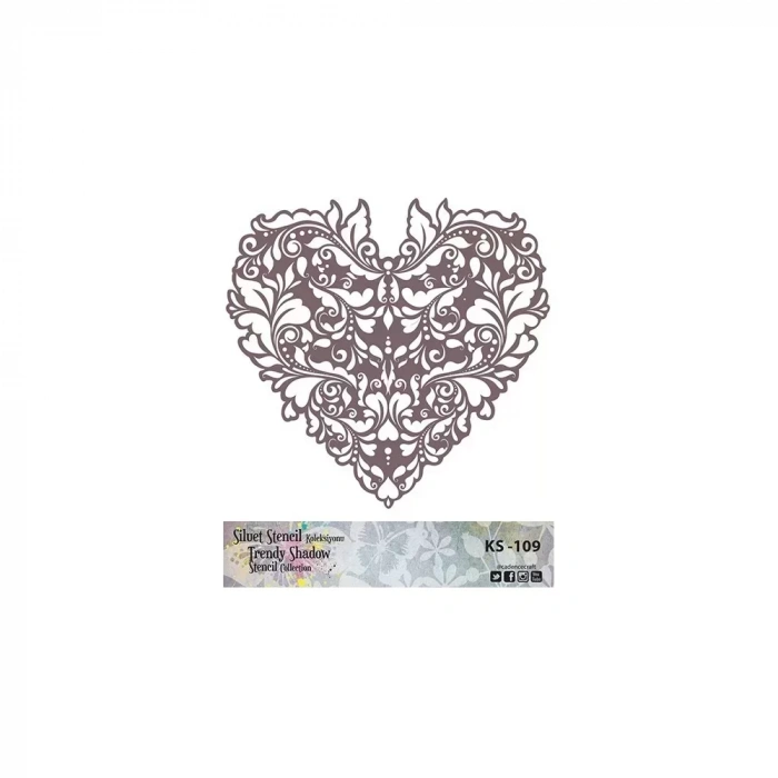 KS SERİSİ SİLUET STENCIL ( KENARSIZ ) KS109 25X25