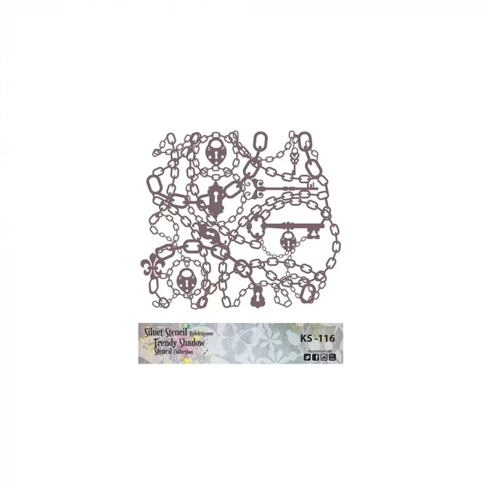 KS SERİSİ SİLUET STENCIL ( KENARSIZ ) KS116 25X25