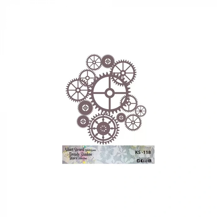 KS SERİSİ SİLUET STENCIL ( KENARSIZ ) KS118 25X25