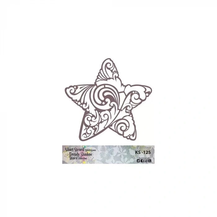 KS SERİSİ SİLUET STENCIL ( KENARSIZ ) KS125 25X25