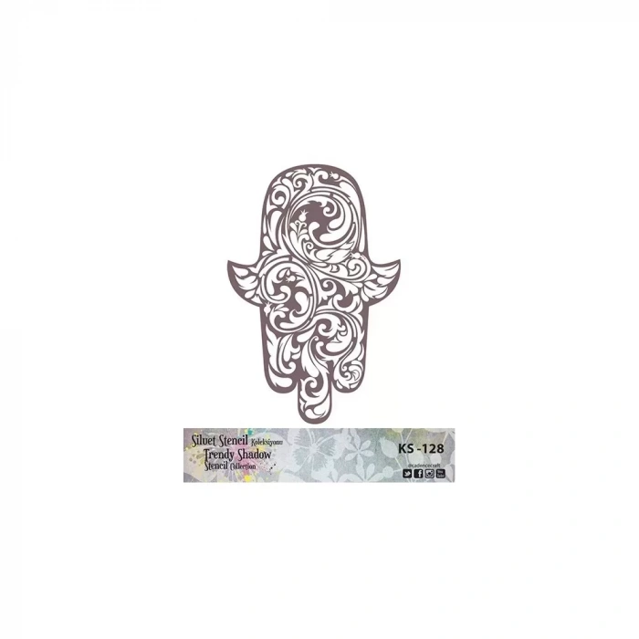 KS SERİSİ SİLUET STENCIL ( KENARSIZ ) KS128 25X25