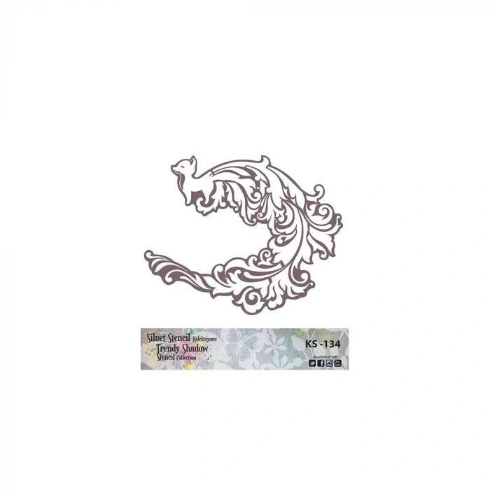 KS SERİSİ SİLUET STENCIL ( KENARSIZ ) KS134 25X25