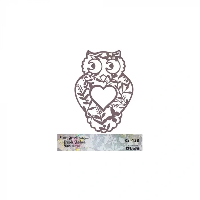 KS SERİSİ SİLUET STENCIL ( KENARSIZ ) KS138 25X25