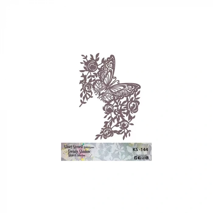KS SERİSİ SİLUET STENCIL ( KENARSIZ ) KS144 25X25