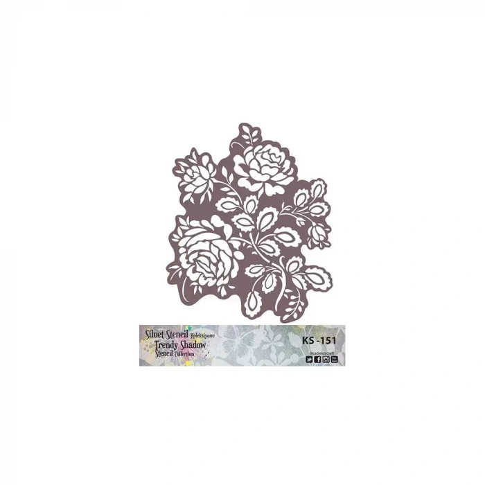 KS SERİSİ SİLUET STENCIL ( KENARSIZ ) KS151 25X25