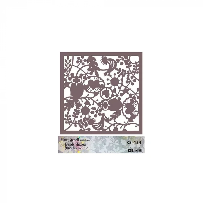 KS SERİSİ SİLUET STENCIL ( KENARSIZ ) KS154 25X25