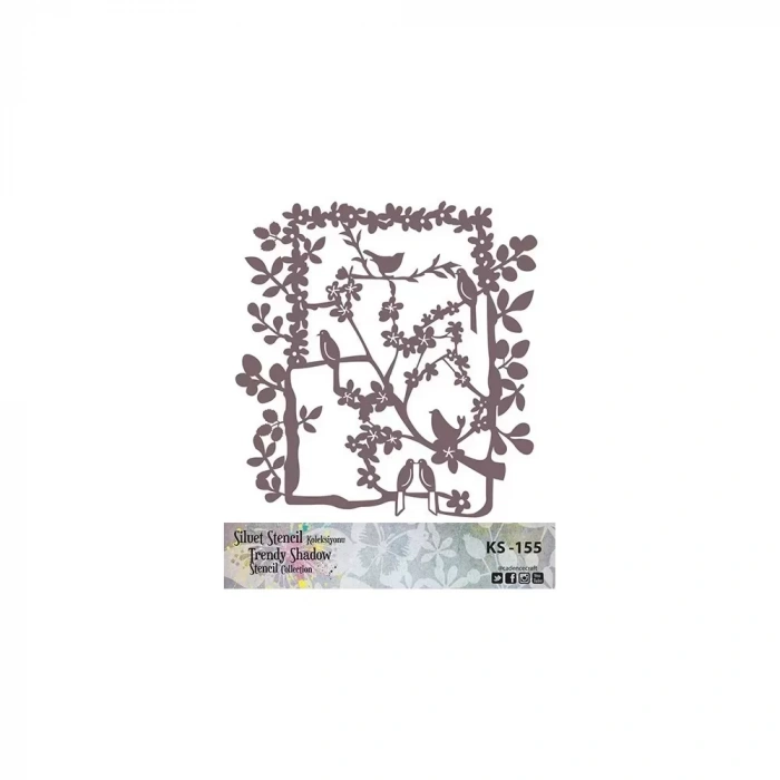 KS SERİSİ SİLUET STENCIL ( KENARSIZ ) KS155 25X25