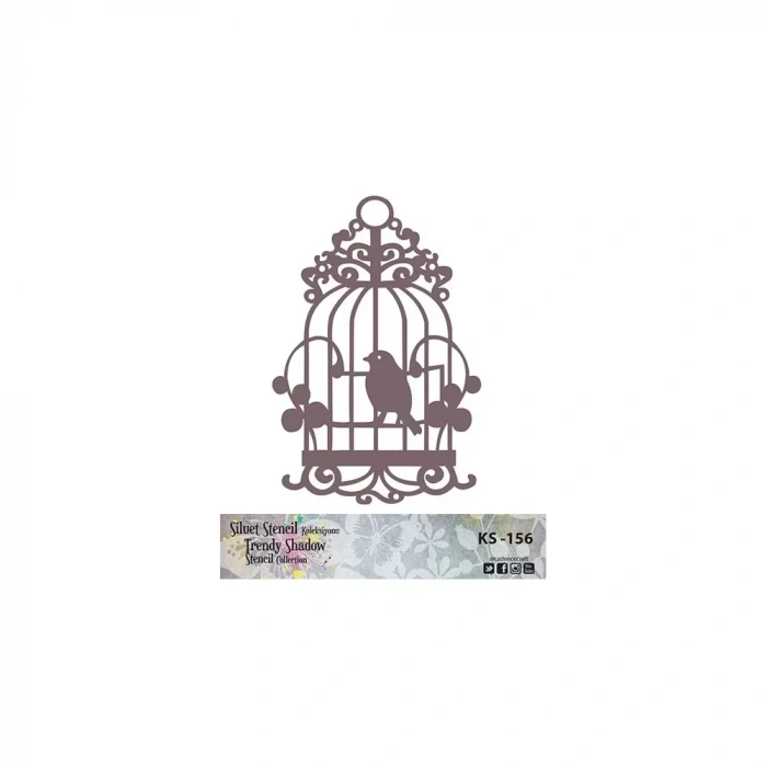 KS SERİSİ SİLUET STENCIL ( KENARSIZ ) KS156 25X25