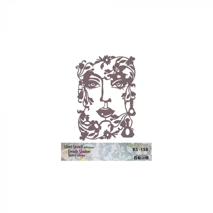KS SERİSİ SİLUET STENCIL ( KENARSIZ ) KS158 25X25