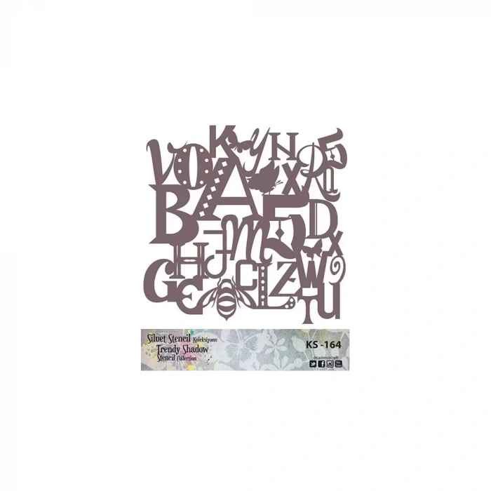 KS SERİSİ SİLUET STENCIL ( KENARSIZ ) KS164 25X25