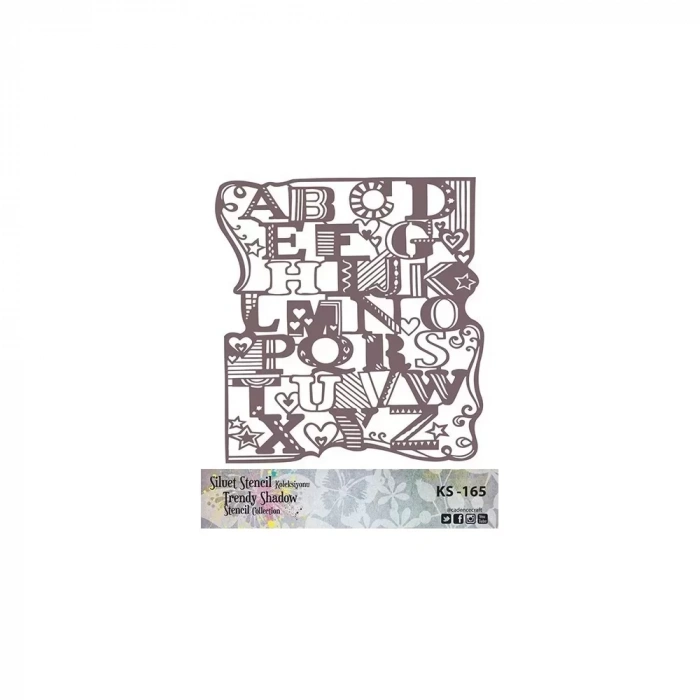 KS SERİSİ SİLUET STENCIL ( KENARSIZ ) KS165 25X25