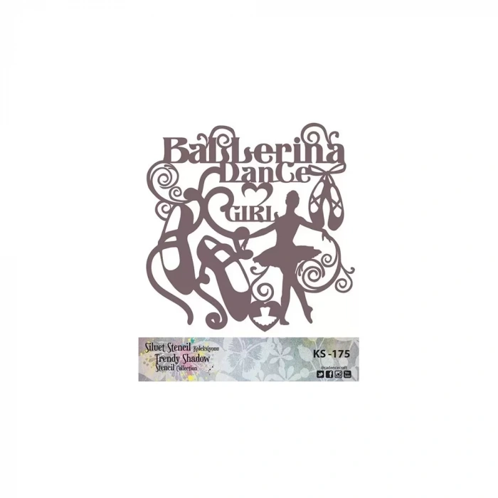 KS SERİSİ SİLUET STENCIL ( KENARSIZ ) KS175 25X25