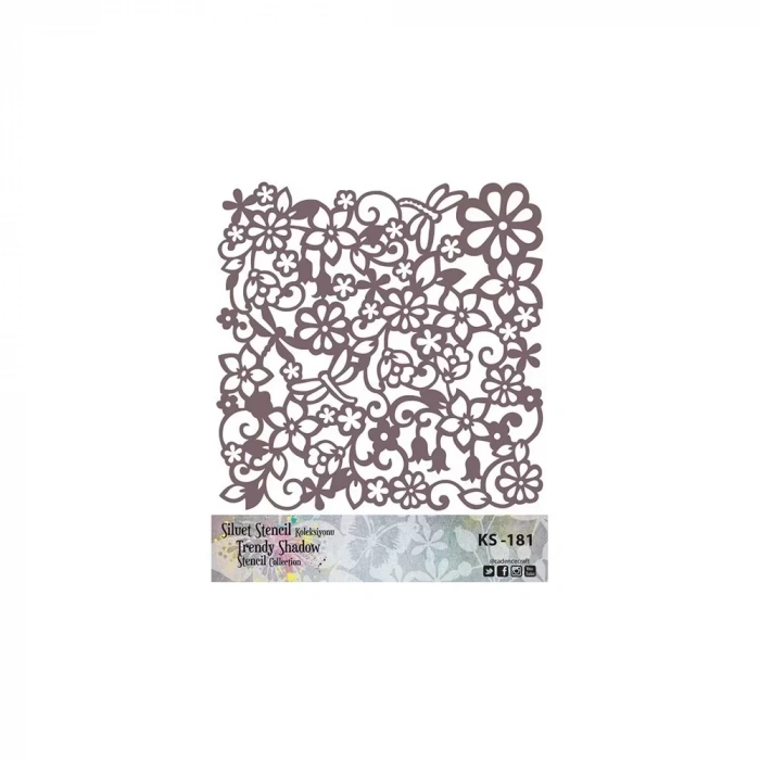 KS SERİSİ SİLUET STENCIL ( KENARSIZ ) KS181 25X25