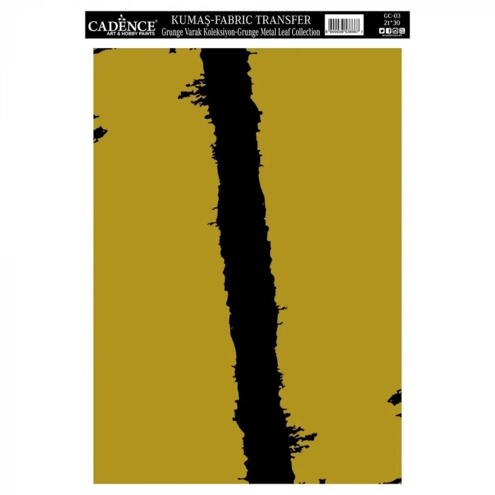 KUMAŞ GRUNGE VARAK TRANSFER KOLEKSİYONU ALTIN GC-03 21X30