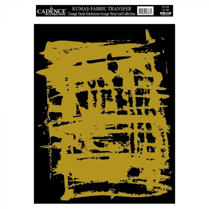 KUMAŞ GRUNGE VARAK TRANSFER KOLEKSİYONU ALTIN GC-04 21X30