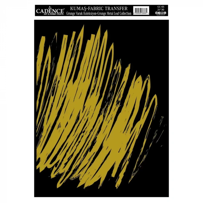 KUMAŞ GRUNGE VARAK TRANSFER KOLEKSİYONU ALTIN GC-05 21X30