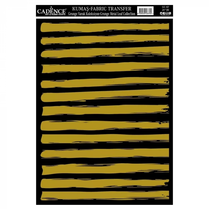 KUMAŞ GRUNGE VARAK TRANSFER KOLEKSİYONU ALTIN GC-07 21X30